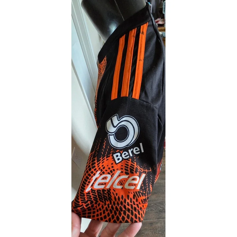 Adidas Tigres UANL 2022-23 Third Jersey Orange Black Heat.Rdy Mens Medium